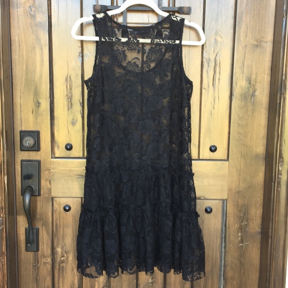 Queens Love Black Lace Dress S - Picture 6 of 7